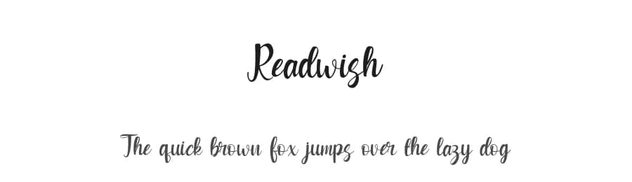 Readwish by Rvandtype — Script Handwritten Font