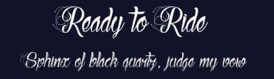 Ready to Ride by dcoxy - Greg Medina — Script Handwritten Font — thumbnail 2