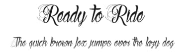 Ready to Ride by dcoxy - Greg Medina — Script Handwritten Font — thumbnail 1