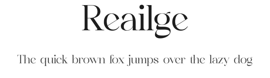 Reailge by Storytype Studio — Serif Font