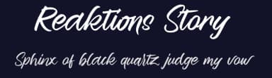Reaktions Story by Muhammad Wahyudin — Script Handwritten Font — thumbnail 2
