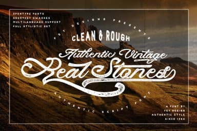 Real Stones Font by feydesign — Script Handwritten Font — thumbnail 1