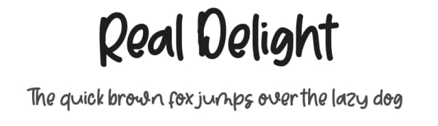 Real Delight by Akrtype Studio — Script Handwritten Font