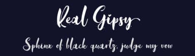 Real Gipsy by Typhoon Type - Suthi Srisopha — Script Handwritten Font — thumbnail 2