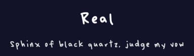 Real by arisSome1 — Script Handwritten Font — thumbnail 2