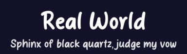 Real World by MJType — Script Handwritten Font — thumbnail 2