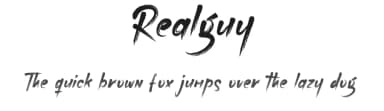 Realguy by RantautypeStudio — Script Handwritten Font — thumbnail 1