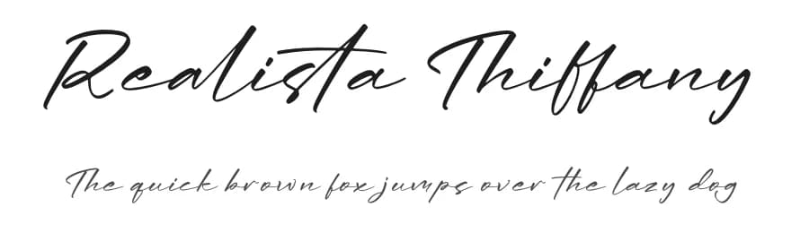 Realista Thiffany by Letterena Studios — Script Handwritten Font