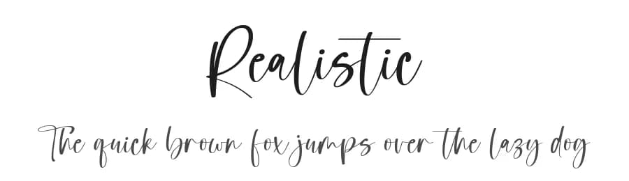 Realistic by Dav studio — Script Handwritten Font — preview 1