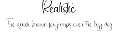 Realistic by Scratchones — Script Handwritten Font — thumbnail 1