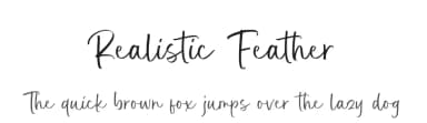 Realistic Feather by Balpirick Studio — Script Handwritten Font — thumbnail 1