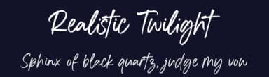 Realistic Twilight by Din Studio — Script Handwritten Font — thumbnail 2