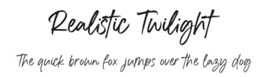 Realistic Twilight by Din Studio — Script Handwritten Font — thumbnail 1