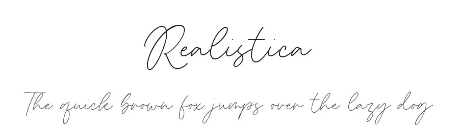 Realistica by Timur Type — Script Handwritten Font