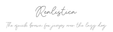 Realistica by Timur Type — Script Handwritten Font — thumbnail 1