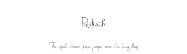 Realistik by Skyhaven Fonts — Script Handwritten Font — thumbnail 1