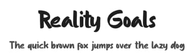Reality Goals by Fikryal studio — Script Handwritten Font — thumbnail 1