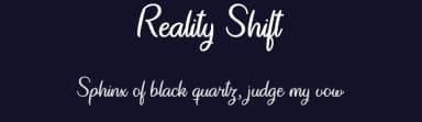 Reality Shift by Misti's Fonts — Script Handwritten Font — thumbnail 2