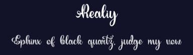 Realiy by Eknoji Studio — Script Handwritten Font — thumbnail 2