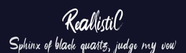 ReallistiC by Analogous Studio — Script Handwritten Font — thumbnail 2