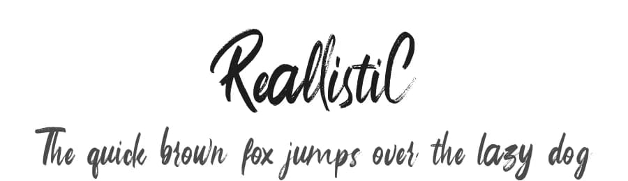 ReallistiC by Analogous Studio — Script Handwritten Font
