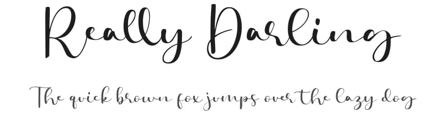 Really Darling by Prioritype Co — Script Handwritten Font