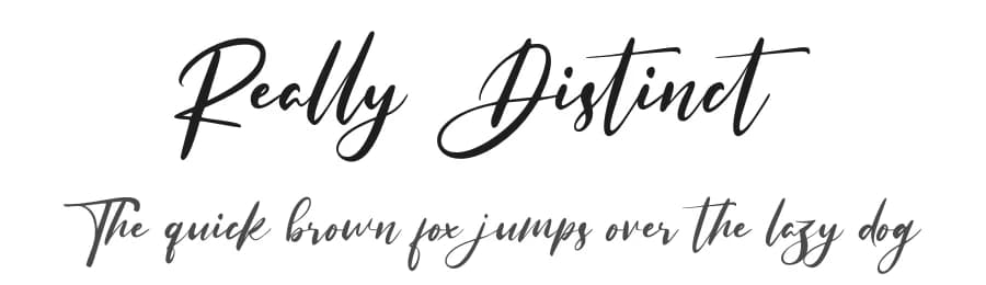 Really Distinct by Haksen Studio — Script Handwritten Font