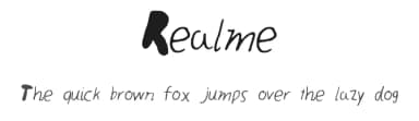 Realme by Daniel Hjort — Script Handwritten Font — thumbnail 1