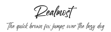 Realmost by Letterena Studios — Script Handwritten Font — thumbnail 1