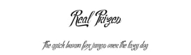 Real Prizes by Xerographer Fonts — Script Handwritten Font — thumbnail 1