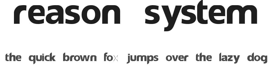 Reason System by Trame — Sans Serif Font