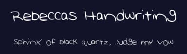 Rebeccas Handwriting by Annie Cresta — Script Handwritten Font — thumbnail 2
