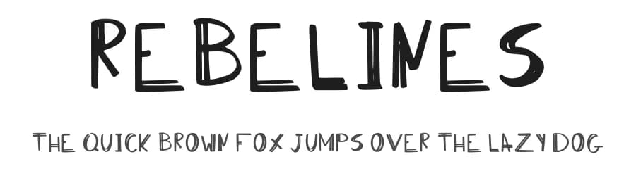 Rebelines by Rebel Lines — Script Handwritten Font