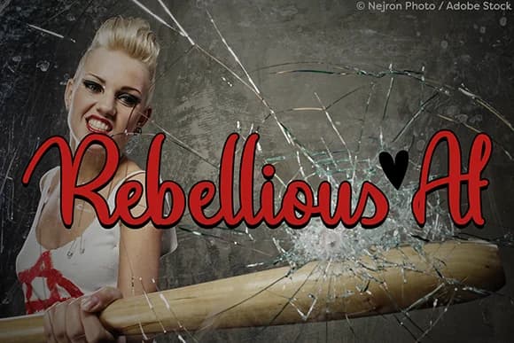 Rebellious Af Font by Misti — Script Handwritten Font