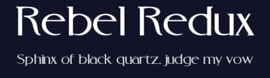 Rebel Redux by Jay Batchelor — Sans Serif Font — thumbnail 2