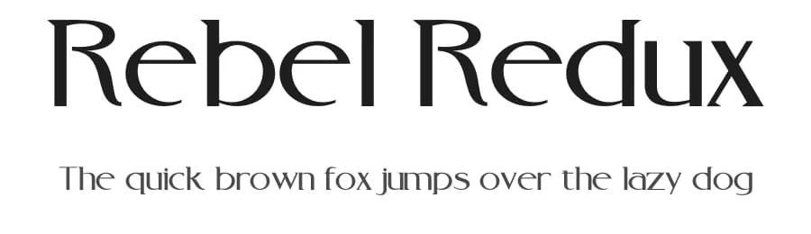 Rebel Redux by Jay Batchelor — Sans Serif Font