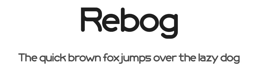 Rebog by twinletter — Sans Serif Font