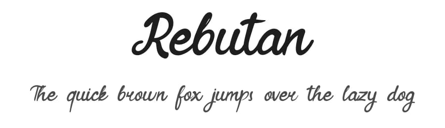 Rebutan by Typefactoryco — Script Handwritten Font