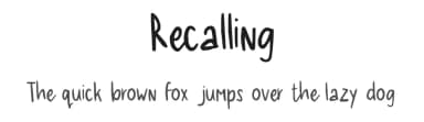 Recalling by Excellent Ritma Florendia — Script Handwritten Font — thumbnail 1