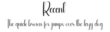 Recent by Andi Moz — Script Handwritten Font — thumbnail 1