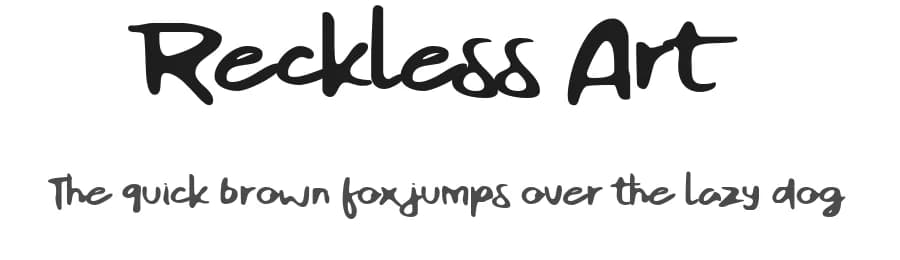 Reckless Art by Lettersiro Studio — Script Handwritten Font