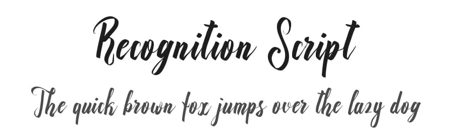 Recognition Script by Royaltype — Script Handwritten Font