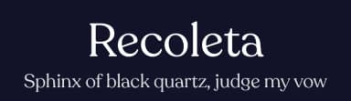 Recoleta by Latinotype — Serif Font — thumbnail 2