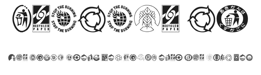 Recycle It by Nowak.tv — Dingbats Font