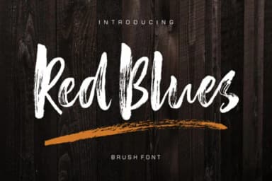 Red Blues Font by luckytype.font — Script Handwritten Font — thumbnail 1