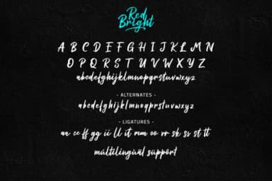Red Bright Font by Weape Design — Script Handwritten Font — thumbnail 8