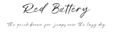 Red Buttery by zamjump — Script Handwritten Font — thumbnail 1