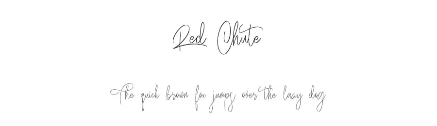 Red Chute by Maulana Creative — Script Handwritten Font