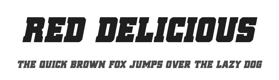 Red Delicious by Iconian Fonts — Serif Font