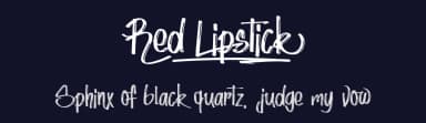 Red Lipstick by Typhoon Type - Suthi Srisopha — Script Handwritten Font — thumbnail 2